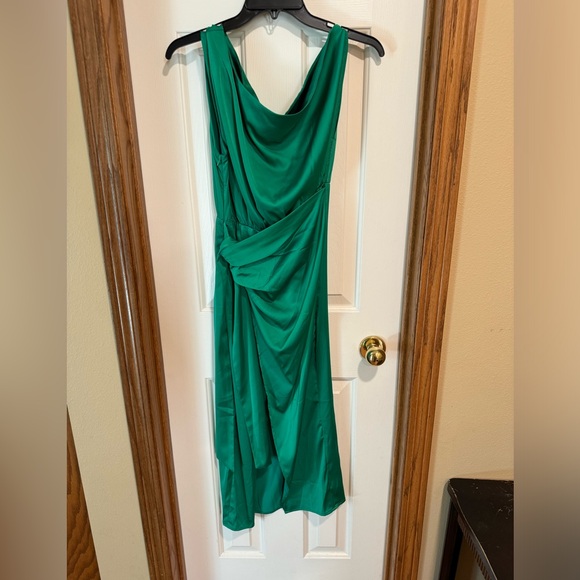 Amazon Merokeety off the shoulder satin dress - Picture 5 of 6